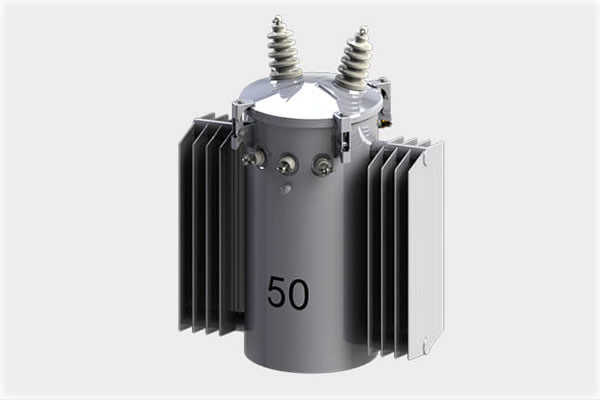 Single phase transformers with assembly radiator