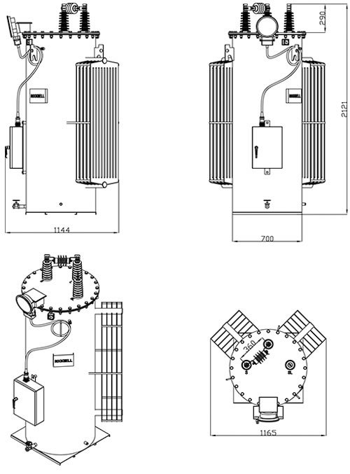 distrbution 32 step voltage regulator drawing