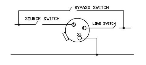 Primary wiring of Step voltage regulator